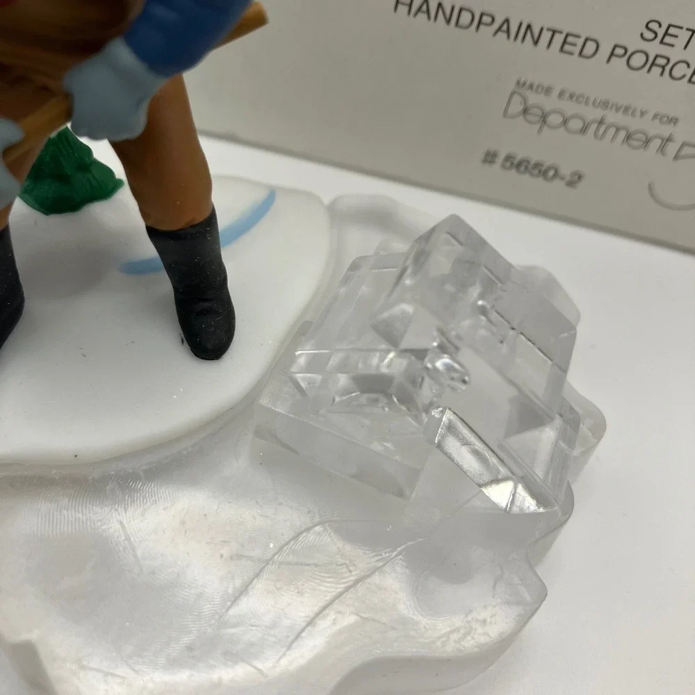 Dept 56 Heritage Village Blue Star Ice Harvesters Set of 2 Figurines Retired VTG